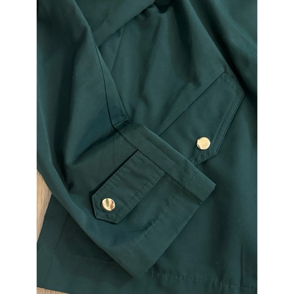 🆕 NWOT LOFT Modern Raincoat in Dark Emerald - Picture 7 of 11